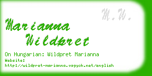 marianna wildpret business card